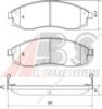 NISSA 4106038U90 Brake Pad Set, disc brake